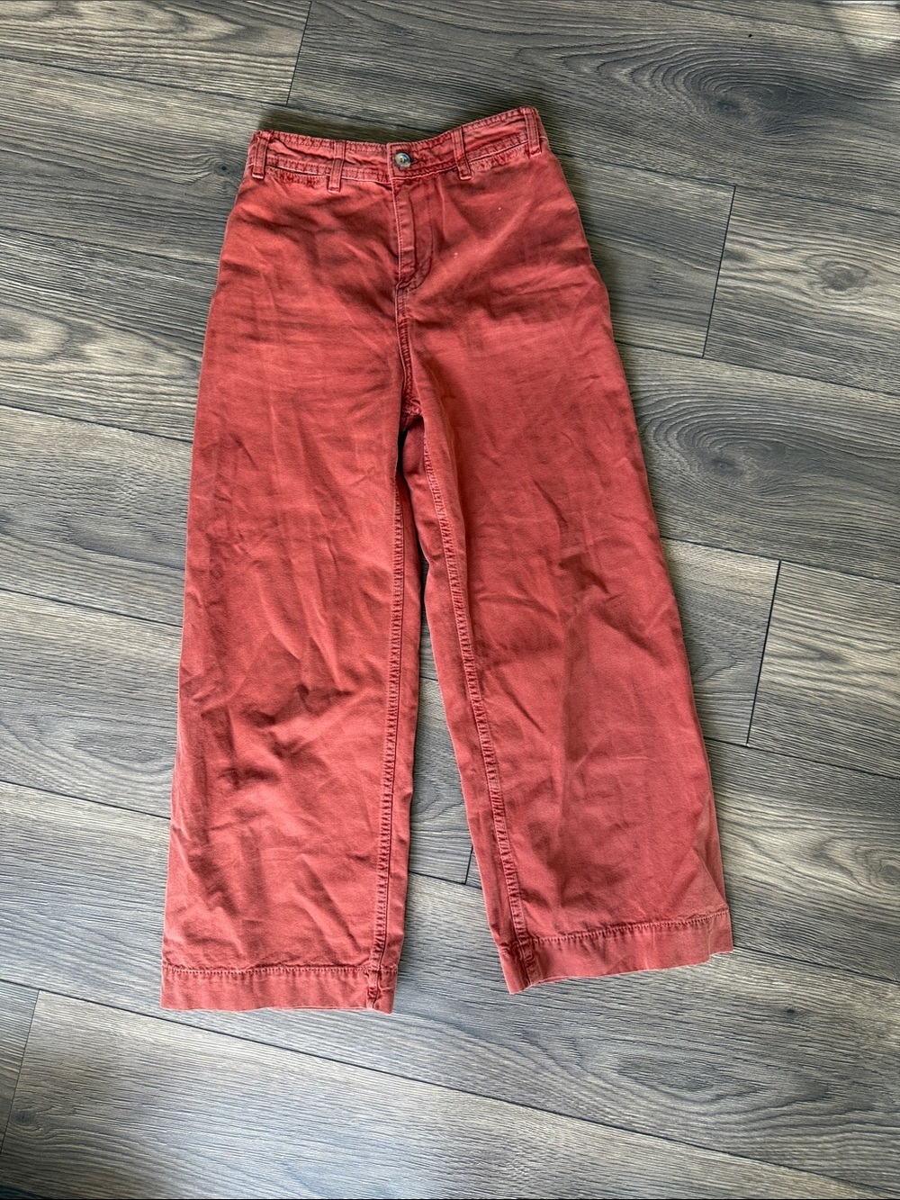 We The Free High-Rise Wide Leg Pants in Burnt Orange size 25